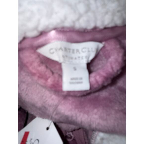 Brand New Charter Club Women's Size S Plum Purple  Super Soft Plush Teddy Robe - Picture 7 of 9